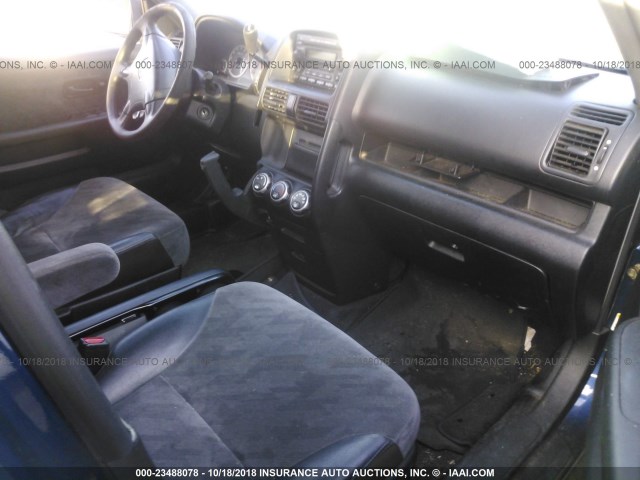 JHLRD78863C022329 - 2003 HONDA CR-V EX Dark Blue photo 5