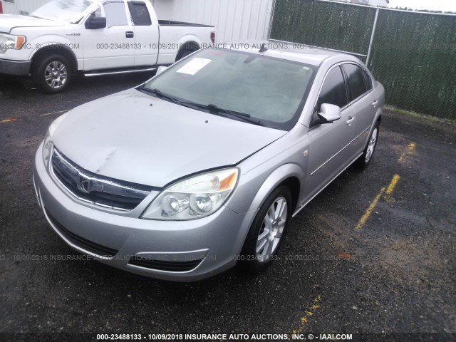 1G8ZS57N78F268112 - 2008 SATURN AURA XE SILVER photo 2