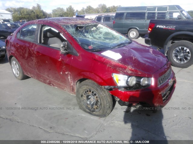 1G1JA5SH2D4115028 - 2013 CHEVROLET SONIC LS 红色 照片 1