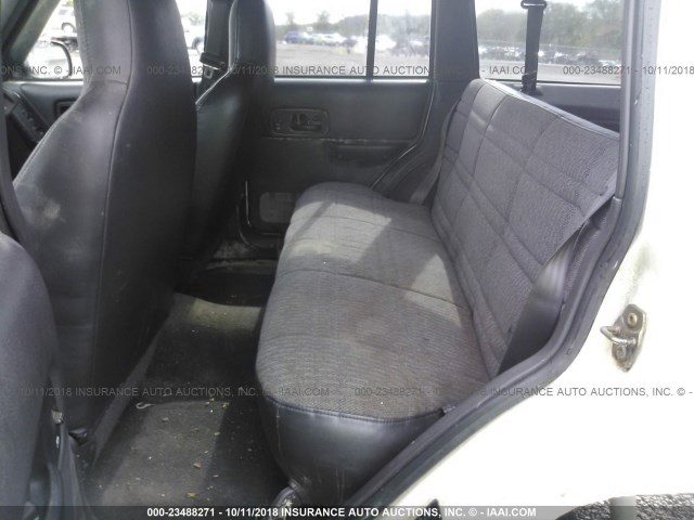 1J4FF68S7XL667023 - 1999 JEEP CHEROKEE SPORT/CLASSIC თეთრი ფოტო 8