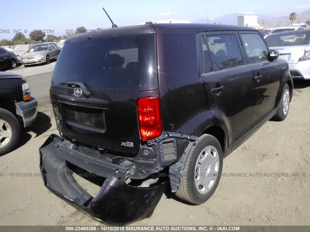 JTLKE50E781051072 - 2008 TOYOTA SCION XB Púrpura foto 4