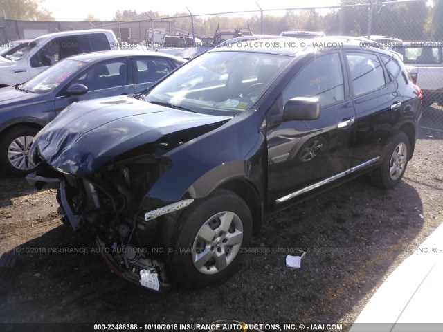 JN8AS5MV6EW714712 - 2014 NISSAN ROGUE SELECT S BLACK photo 2