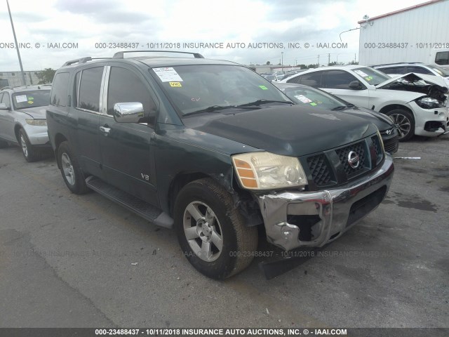 5N1AA08A16N707386 - 2006 NISSAN ARMADA SE/LE GREEN photo 1