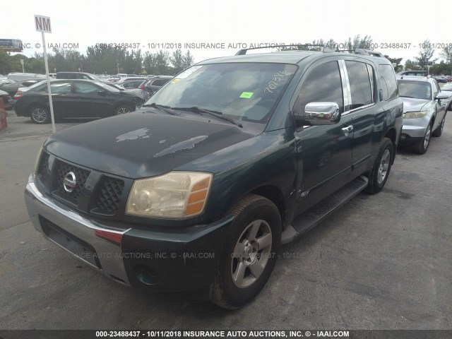 5N1AA08A16N707386 - 2006 NISSAN ARMADA SE/LE GREEN photo 2