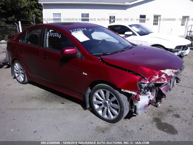 JA3AU86U68U001092 - 2008 MITSUBISHI LANCER GTS RED photo 1