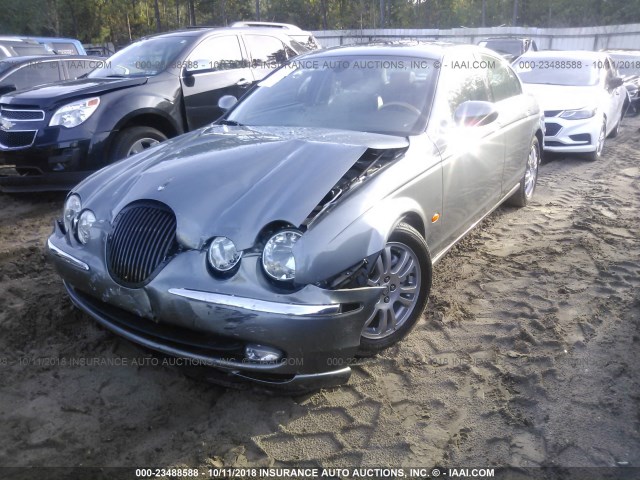 SAJEA01U13HM63194 - 2003 JAGUAR S-TYPE GRAY photo 2