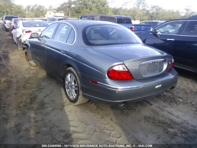 SAJEA01U13HM63194 - 2003 JAGUAR S-TYPE GRAY photo 3