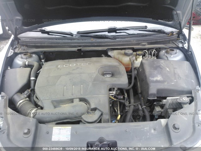 1G1ZH57B89F230425 - 2009 CHEVROLET MALIBU 1LT ღია ლურჯი ფოტო 10