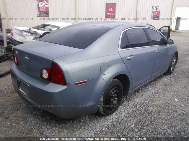 1G1ZH57B89F230425 - 2009 CHEVROLET MALIBU 1LT ღია ლურჯი ფოტო 4