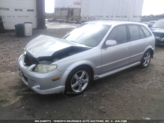 JM1BJ245931218136 - 2003 MAZDA PROTEGE PR5 SILVER photo 2