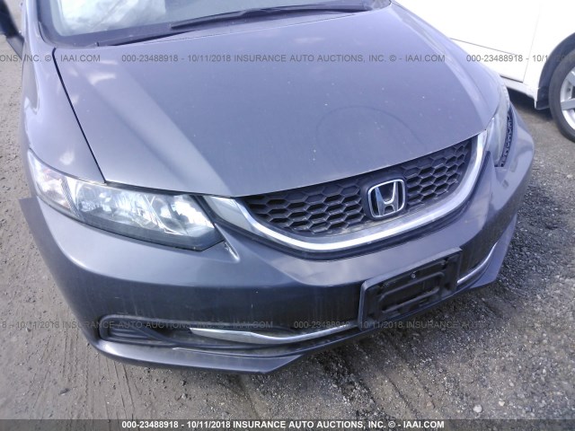 19XFB2F54EE226947 - 2014 HONDA CIVIC LX GRAY photo 6