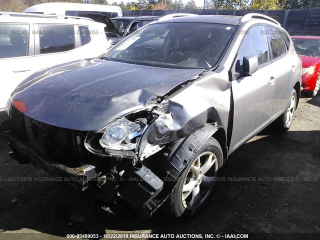 JN8AS58V38W400756 - 2008 NISSAN ROGUE S/SL GRAY photo 2