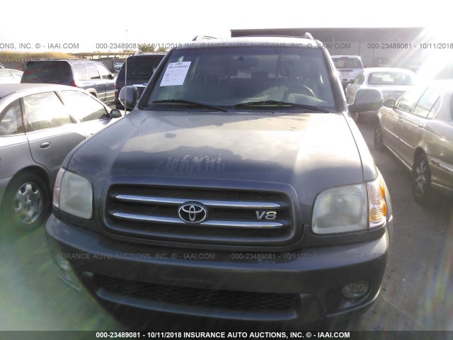 5TDZT38A84S234564 - 2004 TOYOTA SEQUOIA LIMITED GRAY photo 6