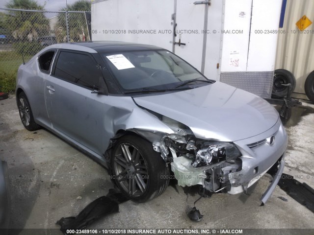 JTKJF5C73D3049120 - 2013 TOYOTA SCION TC SILVER photo 1