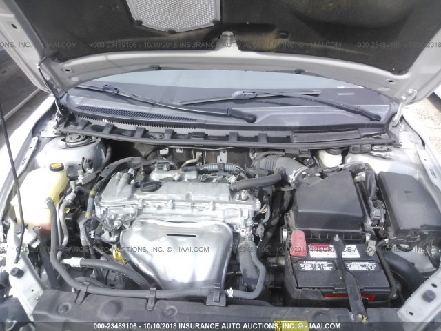 JTKJF5C73D3049120 - 2013 TOYOTA SCION TC SILVER photo 10