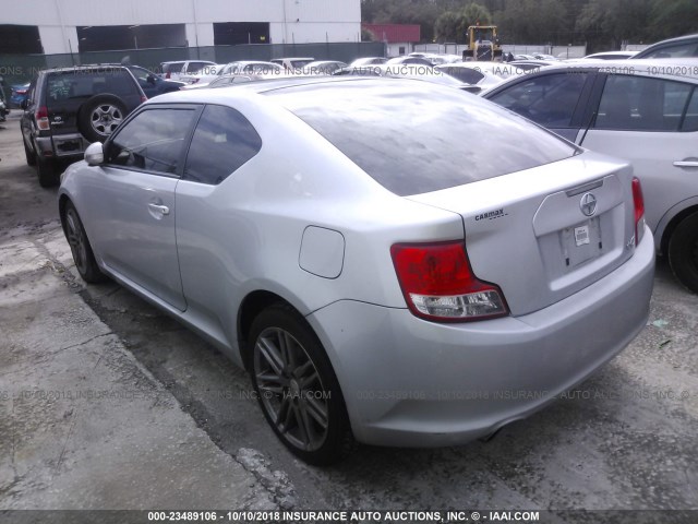 JTKJF5C73D3049120 - 2013 TOYOTA SCION TC SILVER photo 3