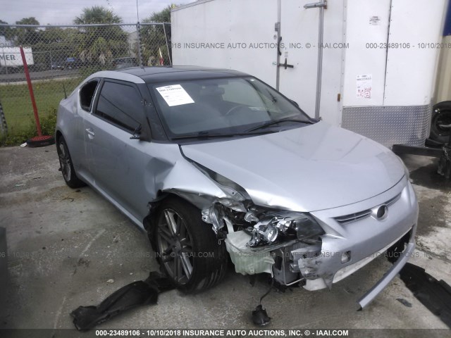 JTKJF5C73D3049120 - 2013 TOYOTA SCION TC SILVER photo 6