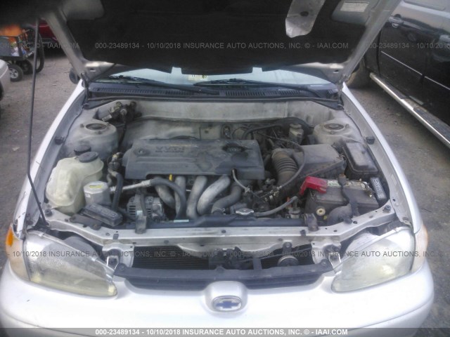 1Y1SK52822Z425555 - 2002 CHEVROLET GEO PRIZM LSI Gümüş foto 10