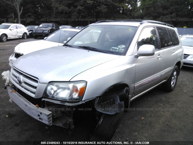 JTEEP21A770209875 - 2007 TOYOTA HIGHLANDER SPORT/LIMITED SILVER photo 2