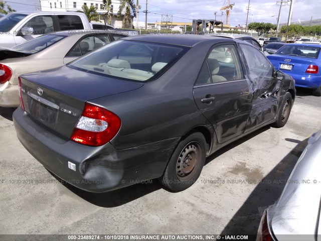 JTDBE32KX40293065 - 2004 TOYOTA CAMRY LE/XLE 金色 照片 4