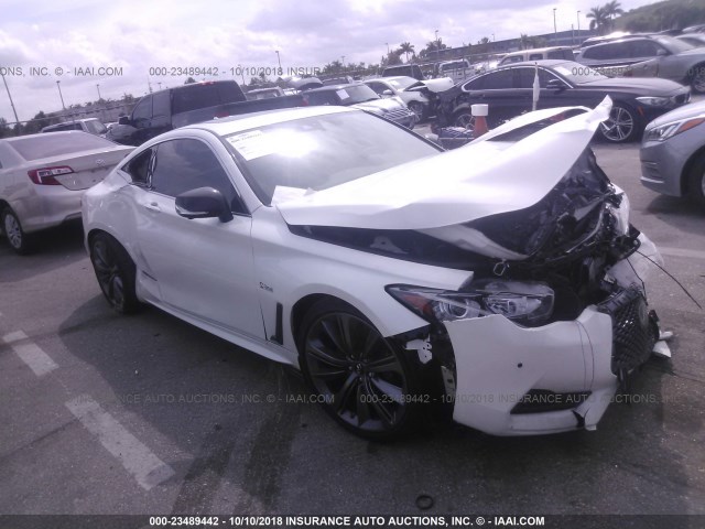 JN1FV7EK3JM530992 - 2018 INFINITI Q60 RED SPORT 400 WHITE photo 1