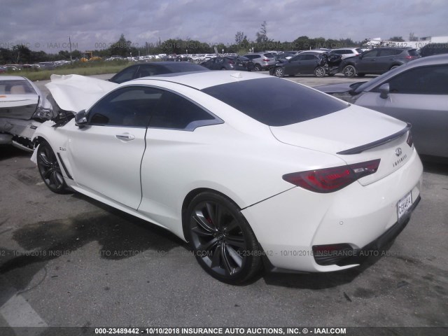 JN1FV7EK3JM530992 - 2018 INFINITI Q60 RED SPORT 400 WHITE photo 3