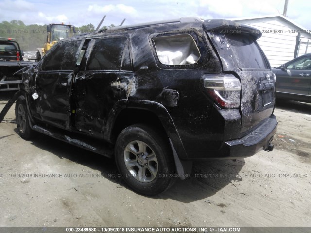 JTEBU5JR0H5468344 - 2017 TOYOTA 4RUNNER SR5 PREM/LTDL/TRAIL/TRD BLACK photo 3