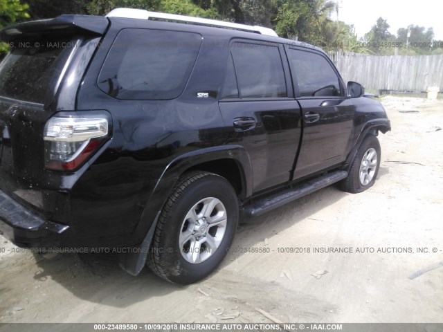JTEBU5JR0H5468344 - 2017 TOYOTA 4RUNNER SR5 PREM/LTDL/TRAIL/TRD შავი ფოტო 4