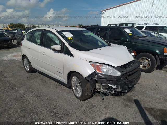 1FADP5BU1DL534774 - 2013 FORD C-MAX SEL WHITE photo 1