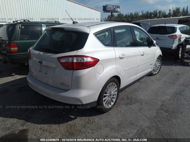 1FADP5BU1DL534774 - 2013 FORD C-MAX SEL WHITE photo 4