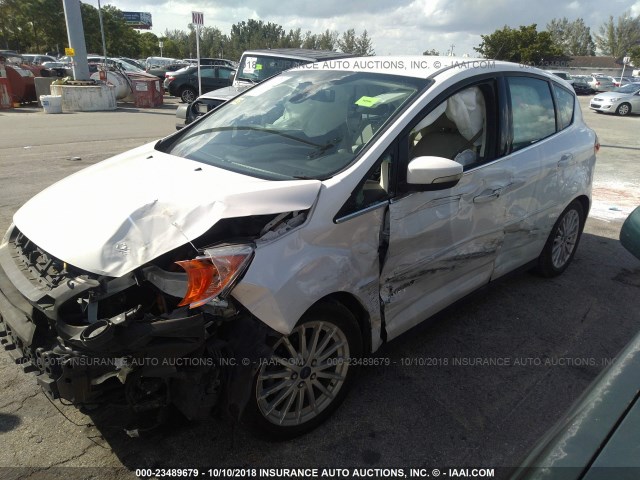 1FADP5BU1DL534774 - 2013 FORD C-MAX SEL WHITE photo 6