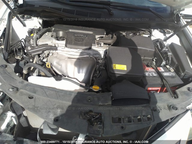 4T1BF1FK9CU168895 - 2012 TOYOTA CAMRY SE/LE/XLE WHITE photo 10