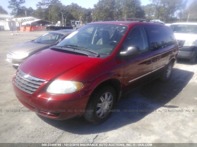 2A4GP54L47R261900 - 2007 CHRYSLER TOWN & COUNTRY TOURING RED photo 2