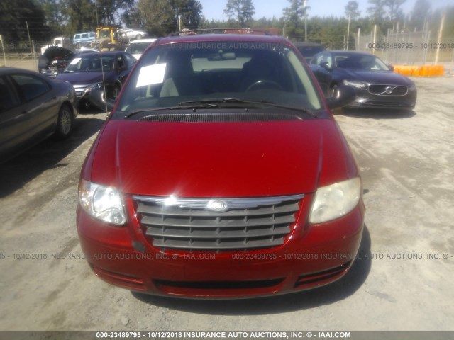 2A4GP54L47R261900 - 2007 CHRYSLER TOWN & COUNTRY TOURING RED photo 6