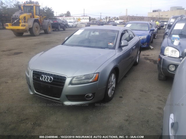 WAUDK78T79A030538 - 2009 AUDI A5 QUATTRO SILVER photo 2