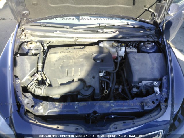 1G1ZC5E10BF249114 - 2011 CHEVROLET MALIBU 1LT BLUE photo 10