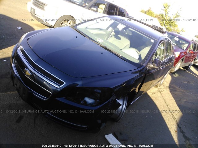 1G1ZC5E10BF249114 - 2011 CHEVROLET MALIBU 1LT BLUE photo 2