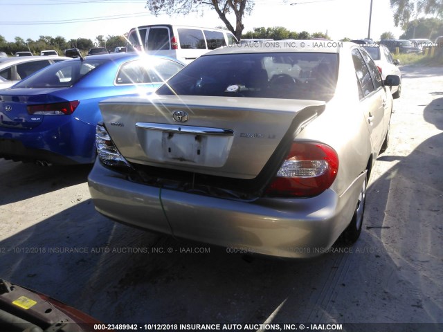 4T1BE32KX2U568001 - 2002 TOYOTA CAMRY LE/XLE/SE Champagne photo 6