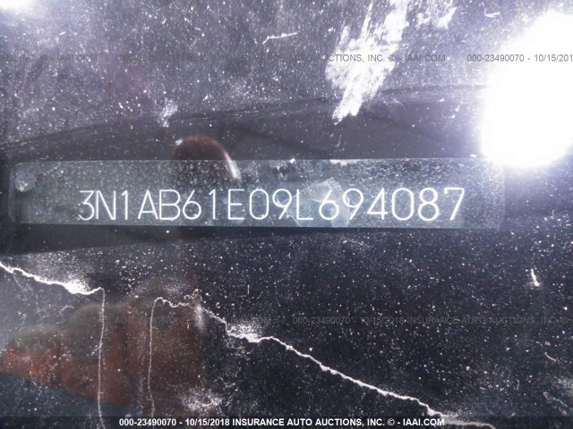 3N1AB61E09L694087 - 2009 NISSAN SENTRA 2.0/2.0S/2.0SL BLACK photo 9