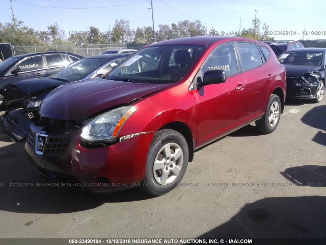 JN8AS58T69W052290 - 2009 NISSAN ROGUE S/SL RED photo 2