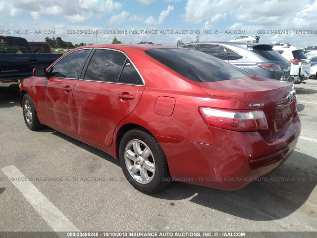 4T1BE46K67U031584 - 2007 TOYOTA CAMRY NEW GENERAT CE/LE/XLE/SE RED photo 3