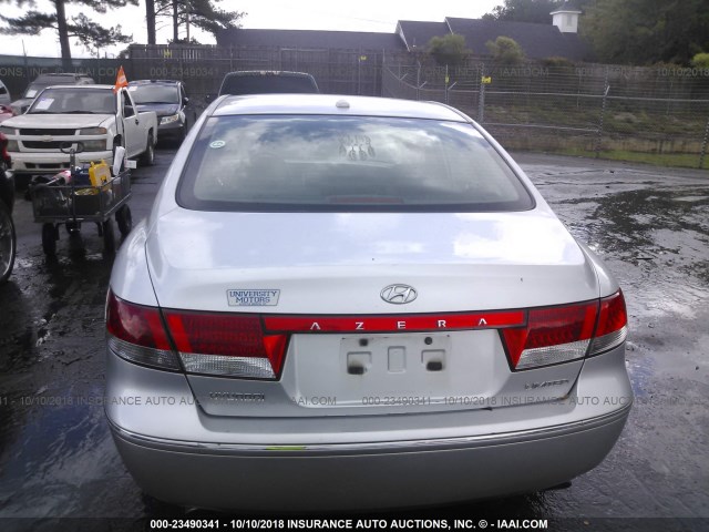 KMHFC46F98A310234 - 2008 HYUNDAI AZERA SE/LIMITED SILVER photo 6