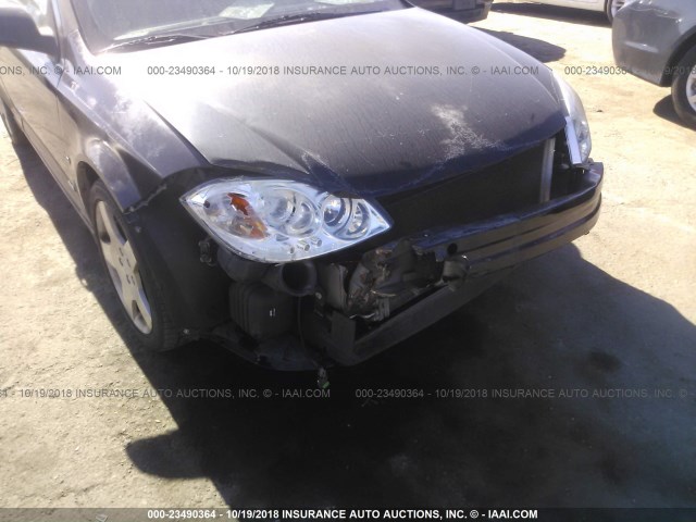 1G1AM15B467677845 - 2006 CHEVROLET COBALT SS BLACK photo 6