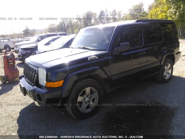 1J8HG48N96C244543 - 2006 JEEP COMMANDER შავი ფოტო 2