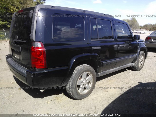 1J8HG48N96C244543 - 2006 JEEP COMMANDER შავი ფოტო 4