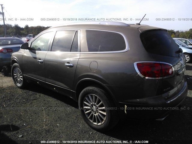 5GAEV23768J105113 - 2008 BUICK ENCLAVE CXL GRAY photo 3