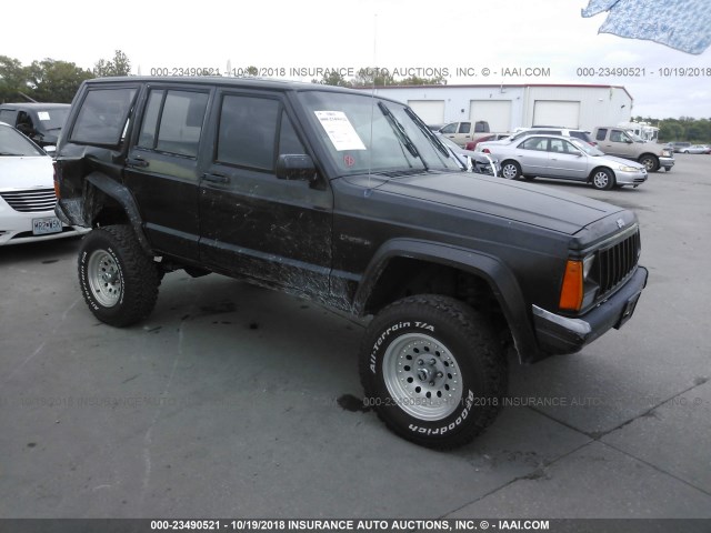 1J4FJ28S8TL285939 - 1996 JEEP CHEROKEE SE BLACK photo 1