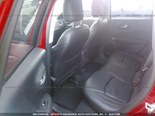 3C4NJDCB5JT252628 - 2018 JEEP COMPASS LIMITED RED photo 8