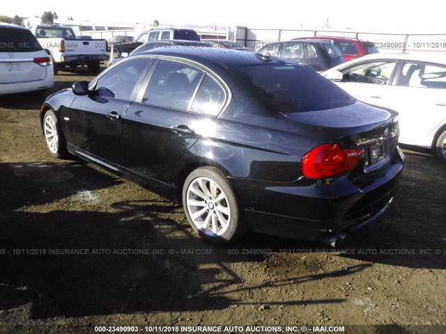 WBAPH5C59BA444760 - 2011 BMW 328 I SULEV BLACK photo 3