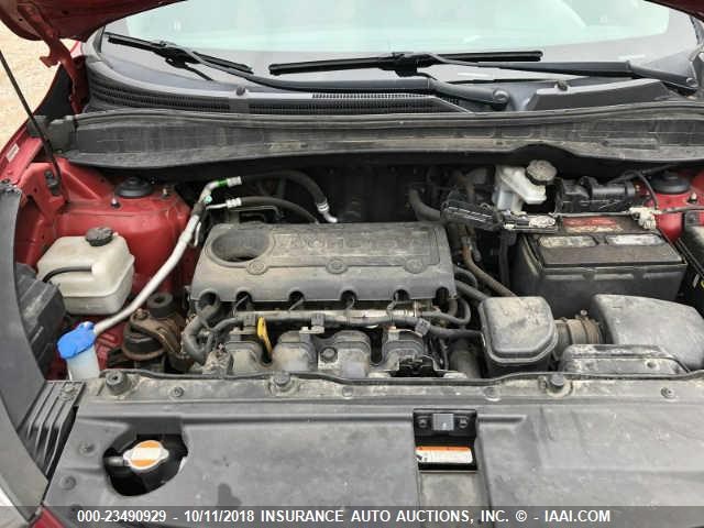 KM8JUCAC2CU345882 - 2012 HYUNDAI TUCSON GLS/LIMITED 红色 照片 10